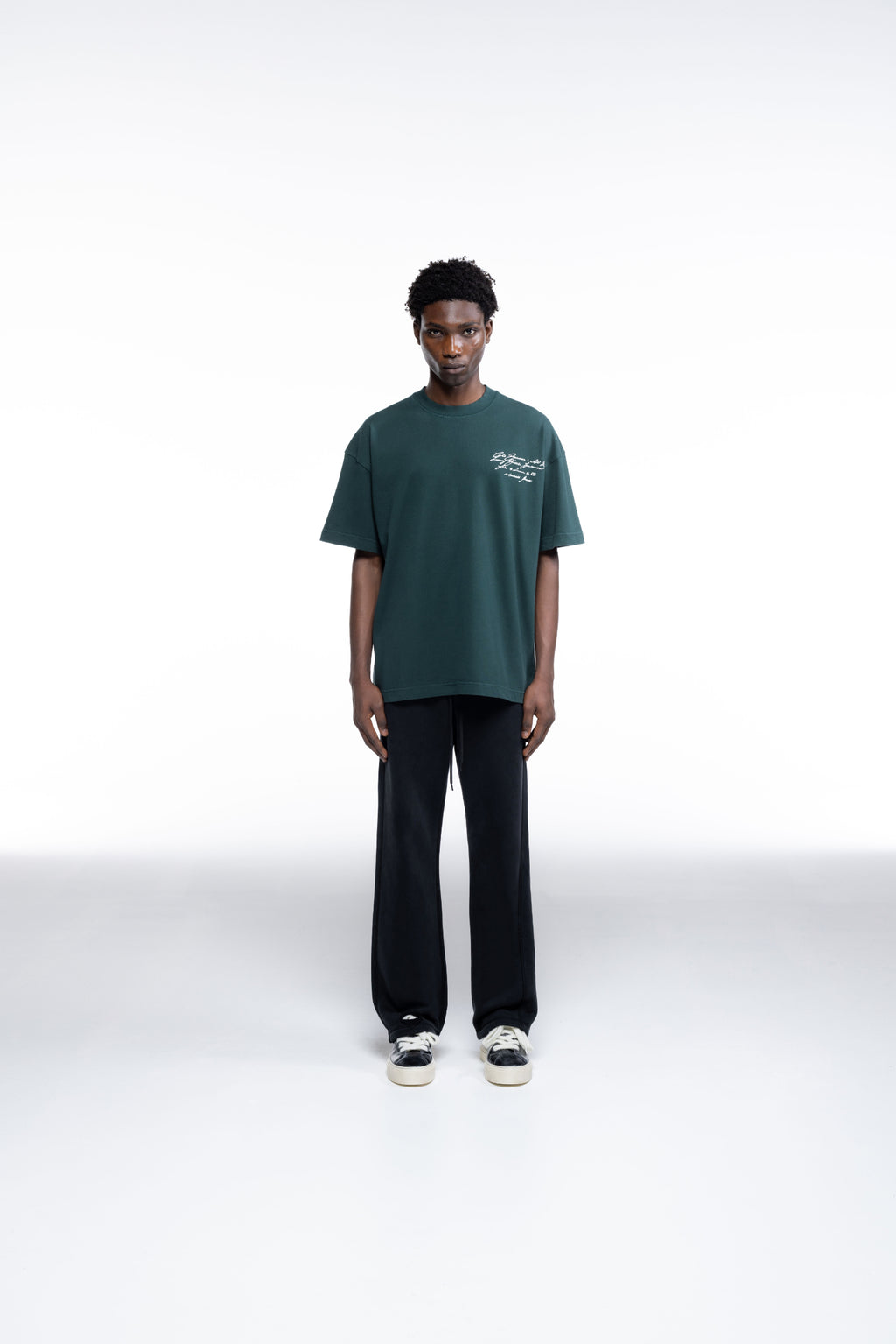 Cole Buxton | Script T-Shirt | Mens | Forest Green