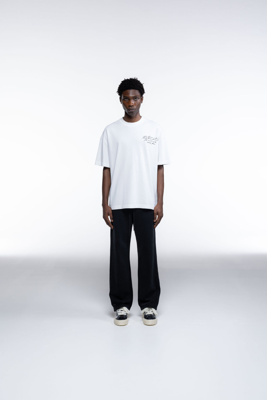 Cole Buxton | Script T-Shirt | Mens | White