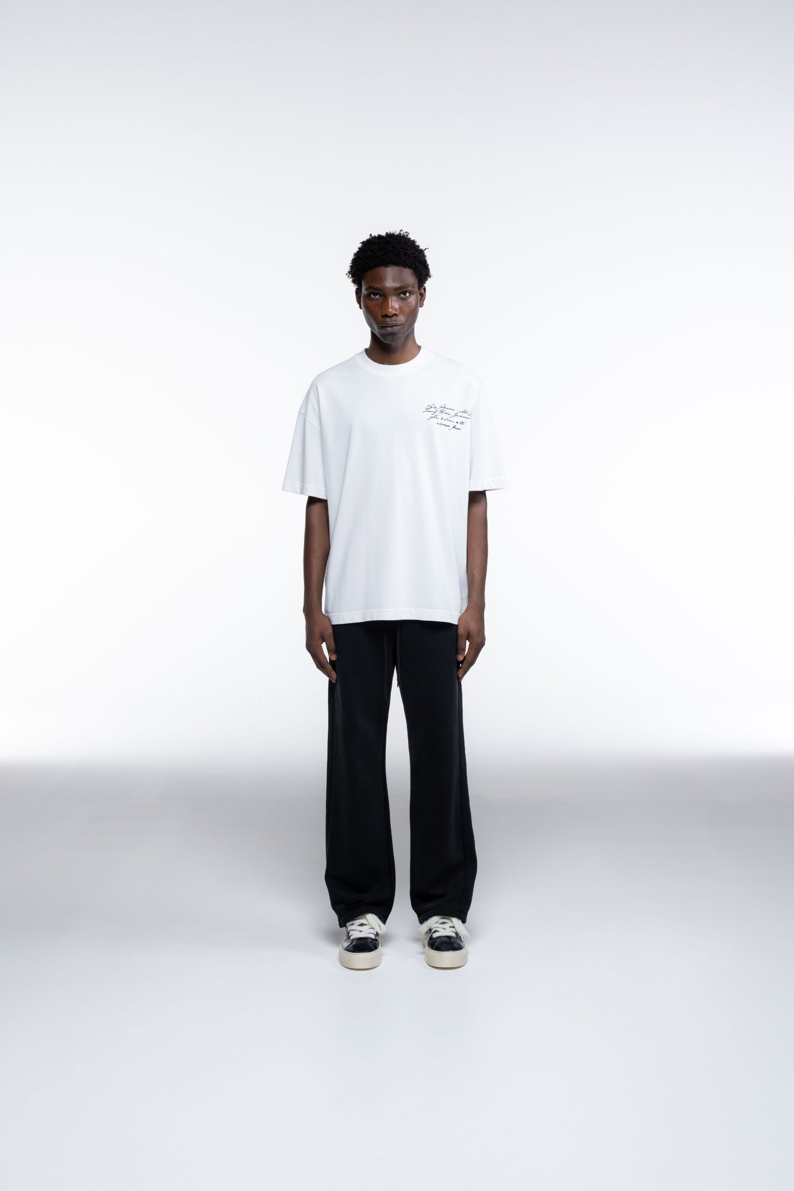 Cole Buxton | Script T-Shirt | Mens | White