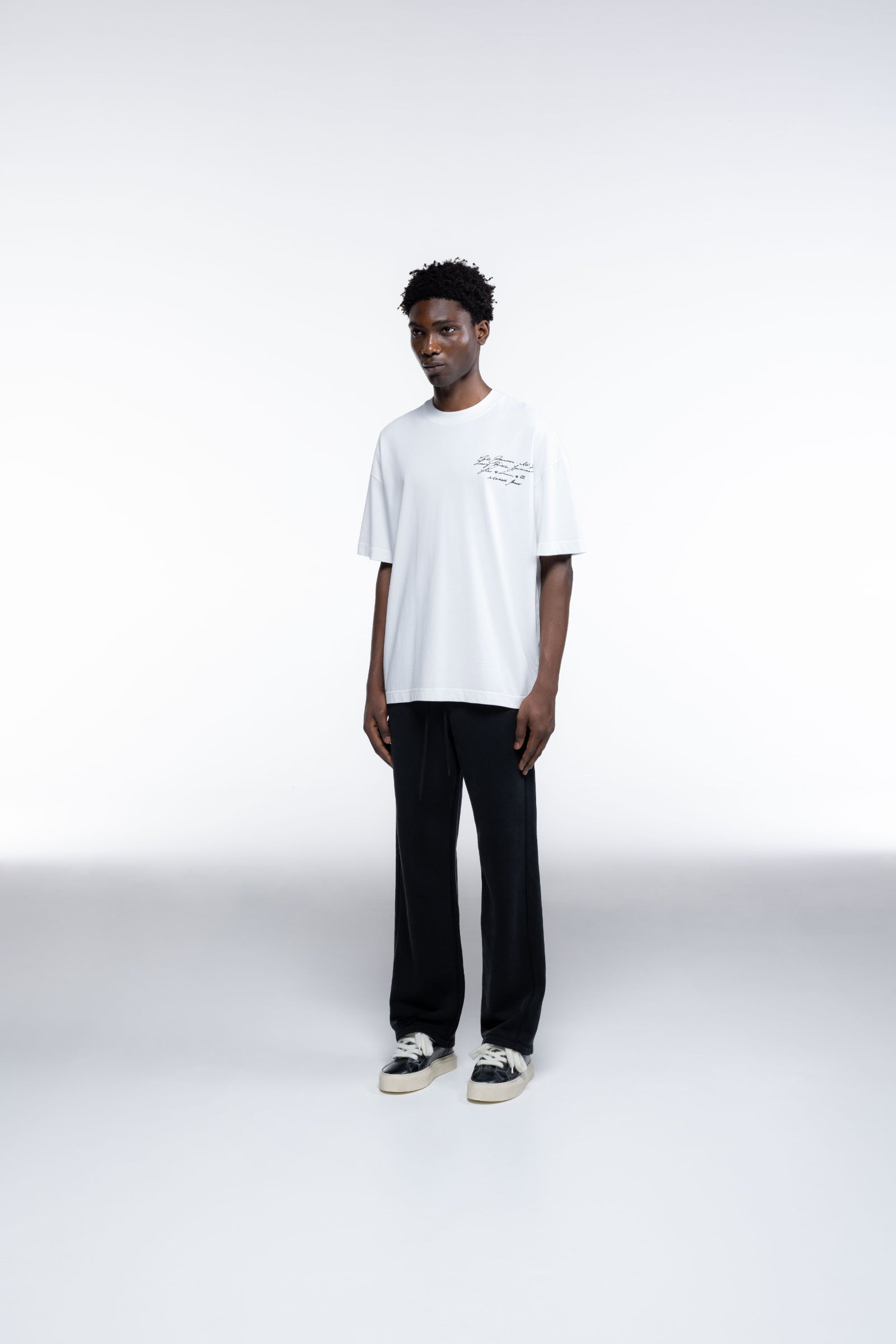 Cole Buxton | Script T-Shirt | Mens | White