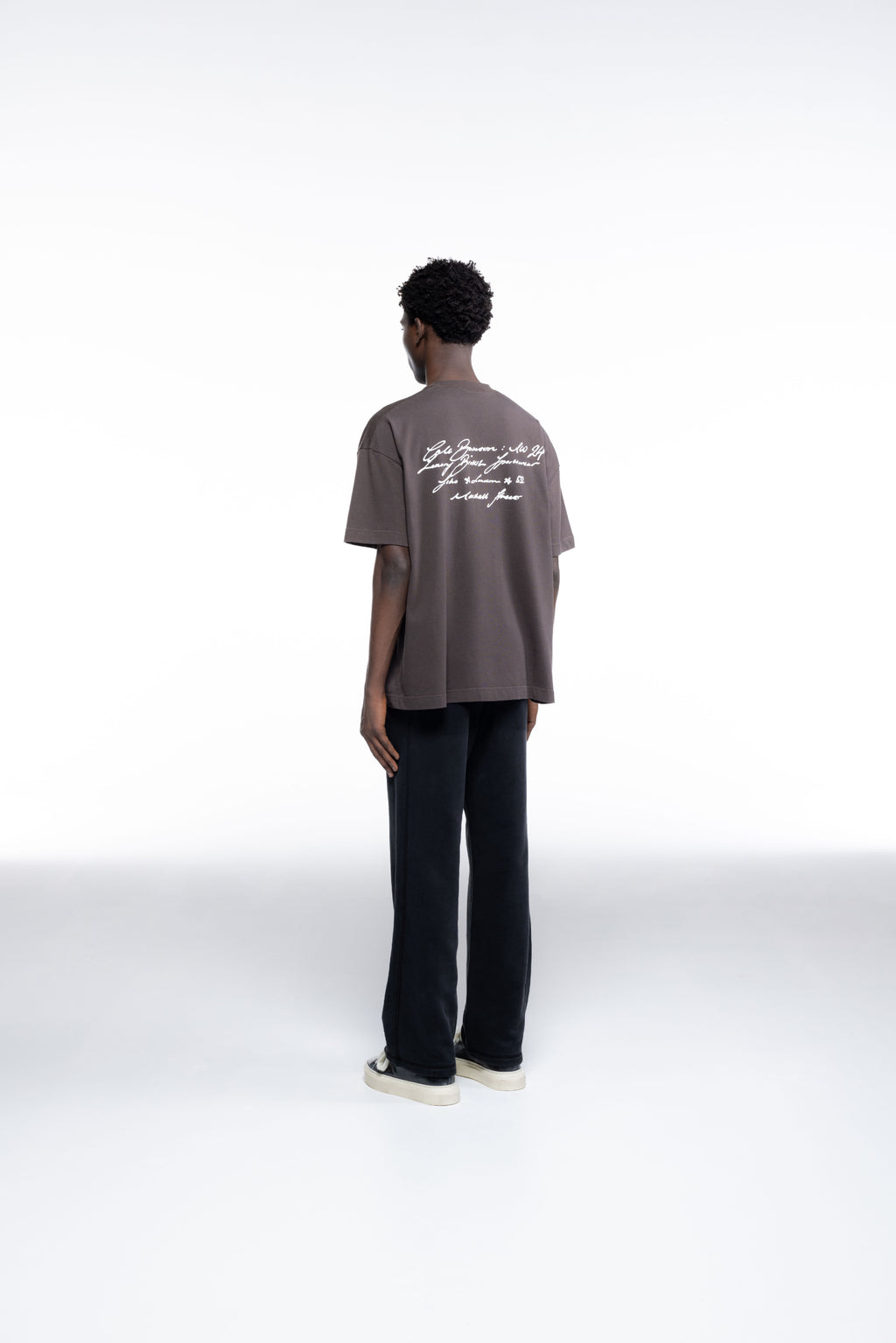 Cole Buxton | Script T-Shirt | Mens | Brown