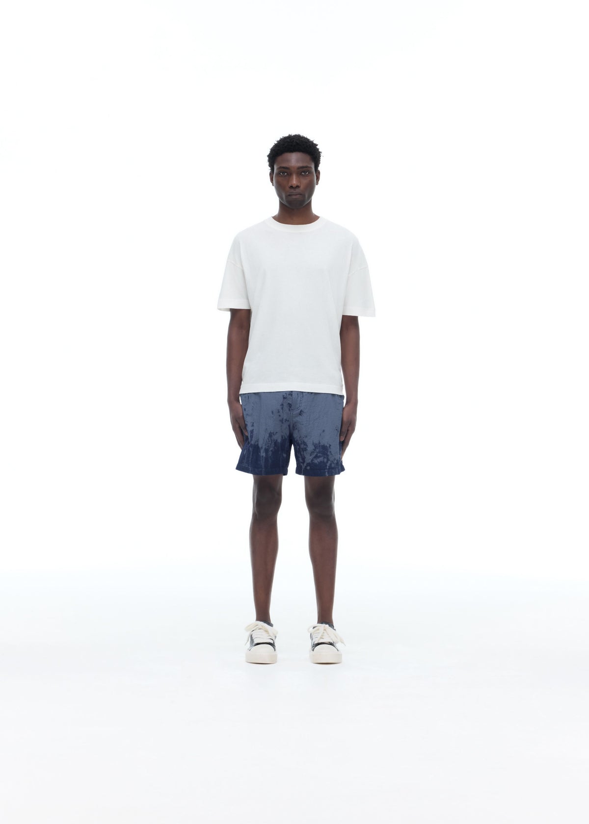 BLEACHED NYLON SHORTS