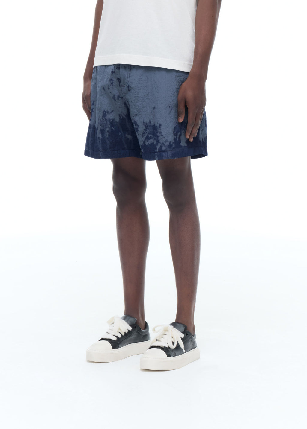 BLEACHED NYLON SHORTS