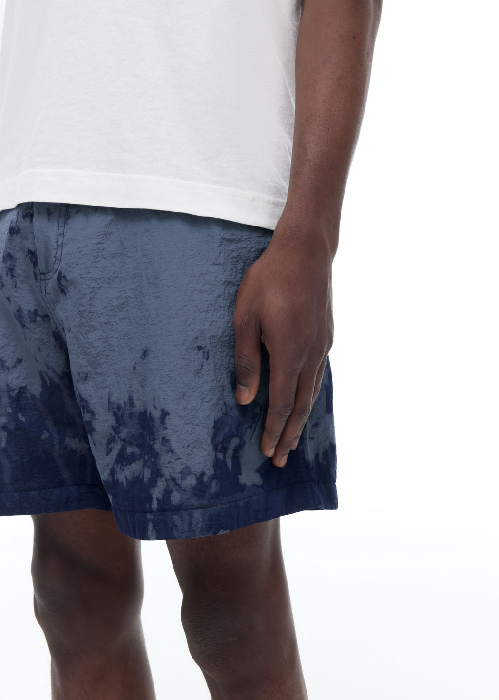 BLEACHED NYLON SHORTS