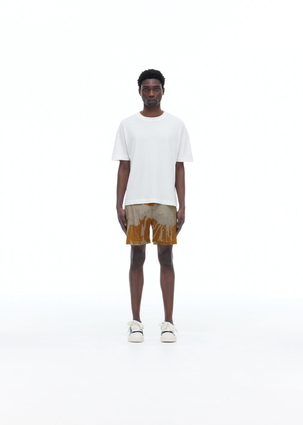 BLEACHED NYLON SHORTS