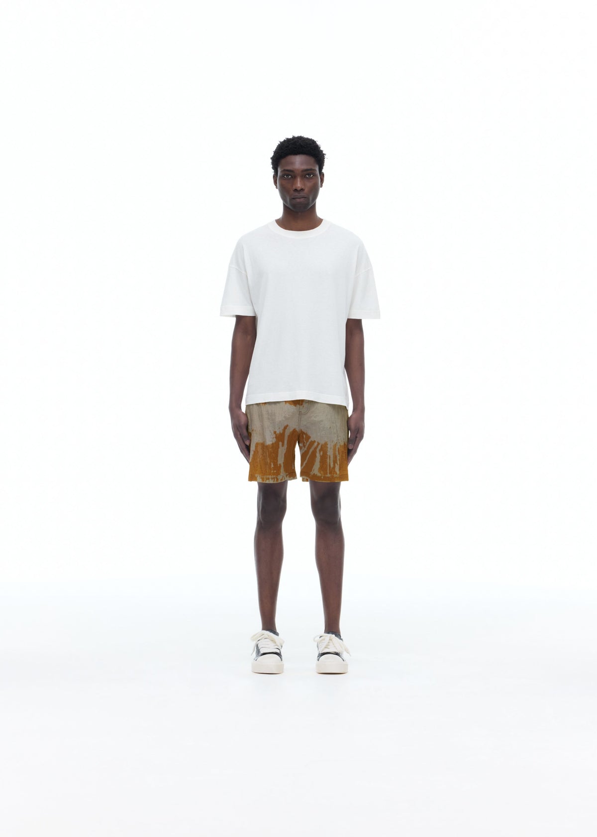BLEACHED NYLON SHORTS