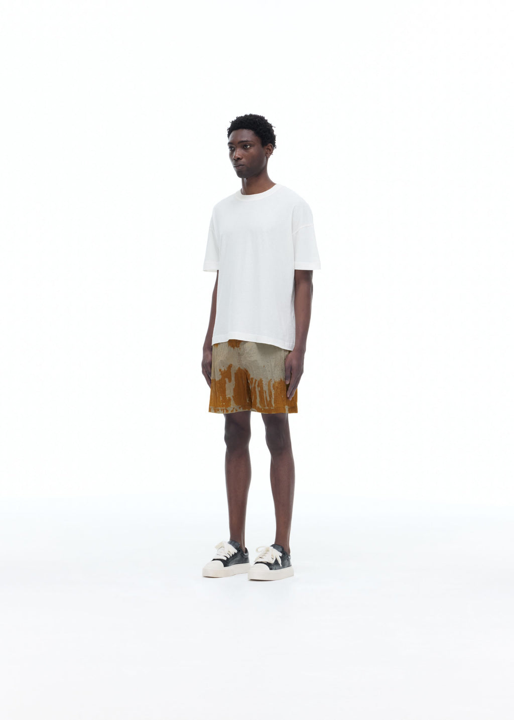 BLEACHED NYLON SHORTS