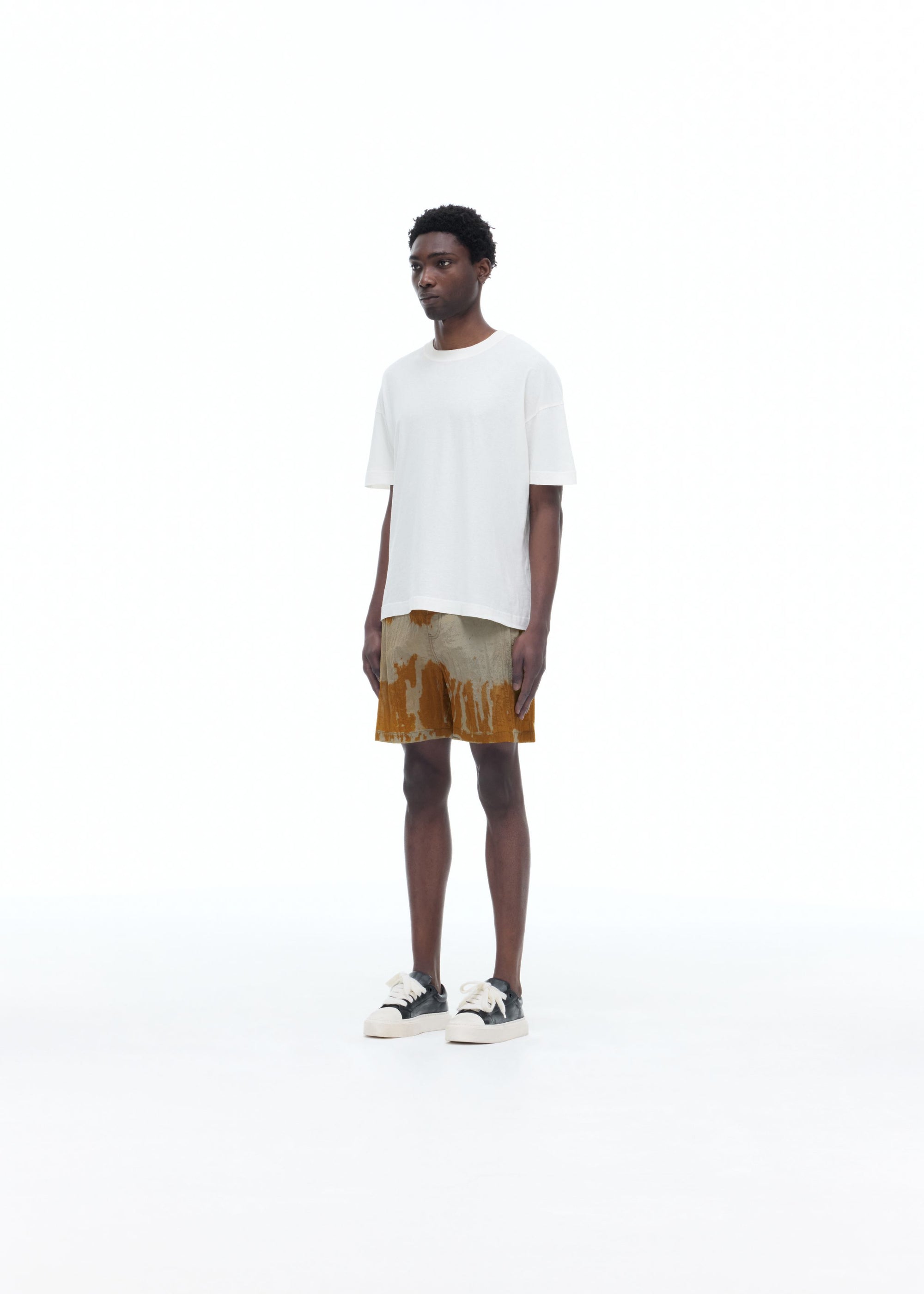 BLEACHED NYLON SHORTS