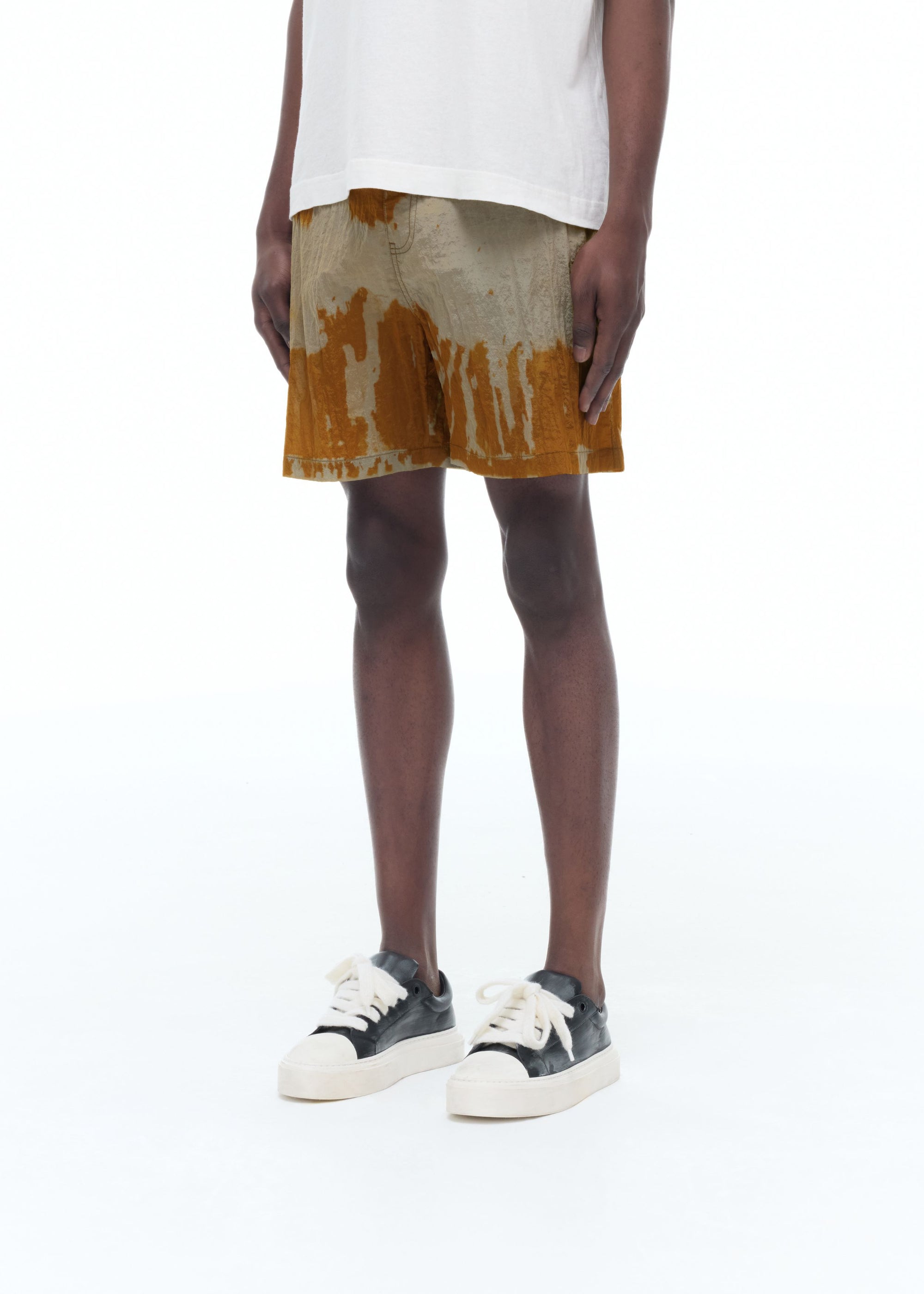 BLEACHED NYLON SHORTS