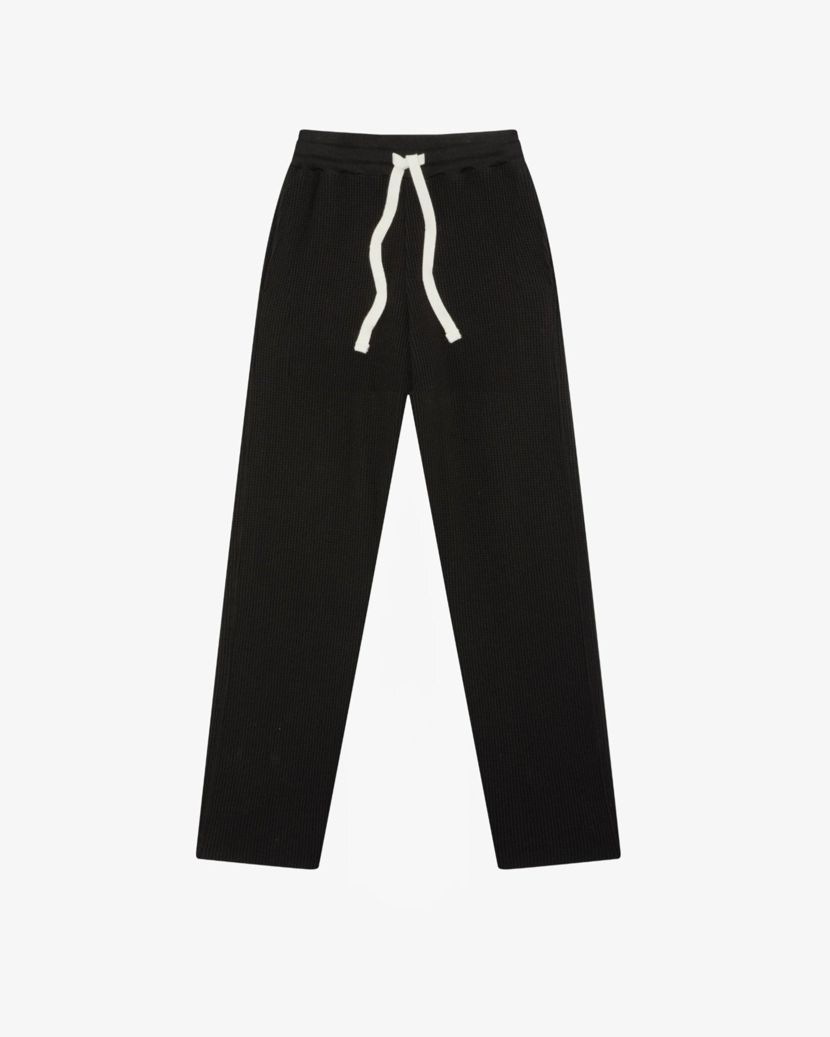 Cole Buxton | Heavy Waffle Sweat Pants | Mens | Knit Jersey | Black