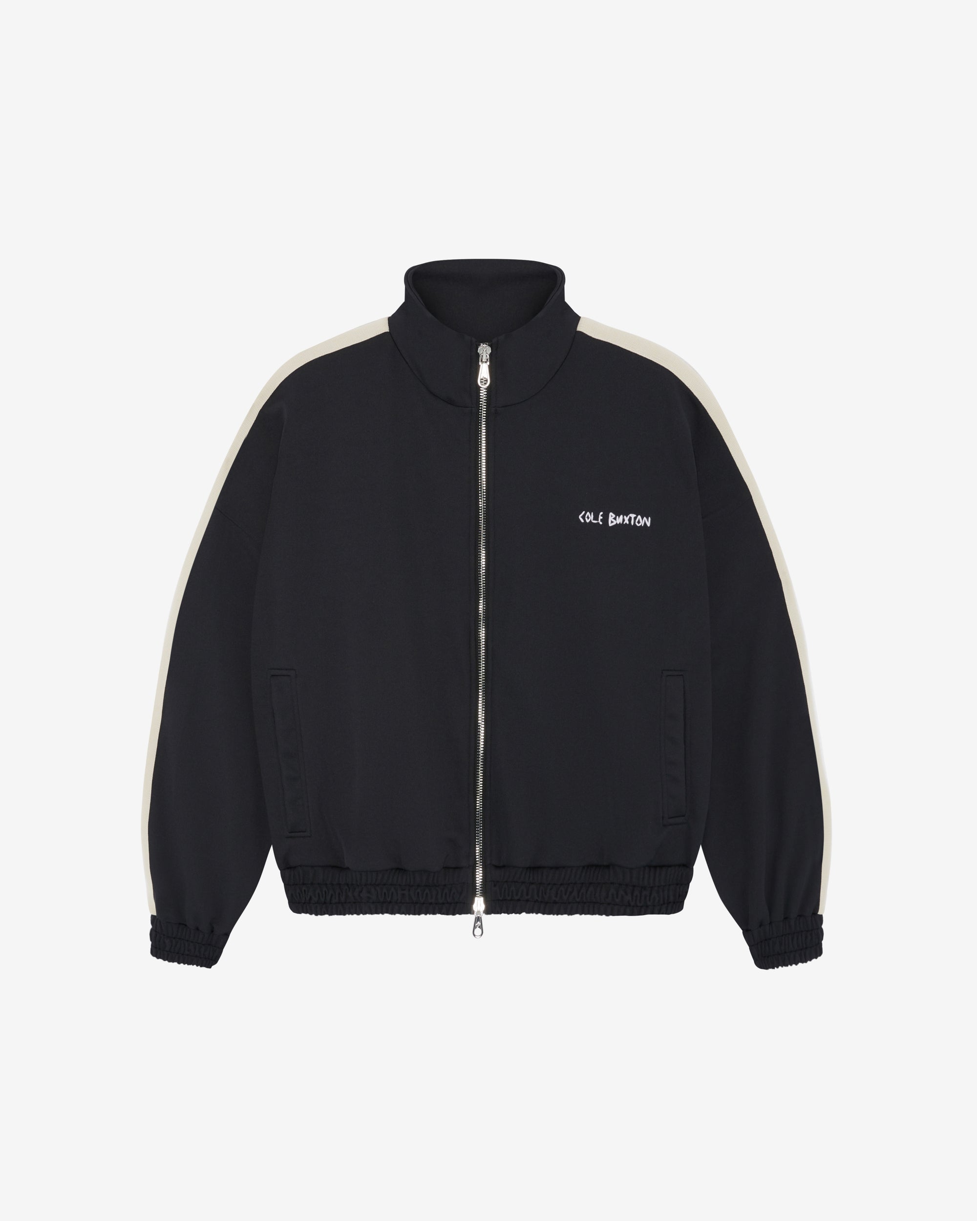 Cole Buxton | Hand Embroidery Track Jacket | Mens | Vintage Black