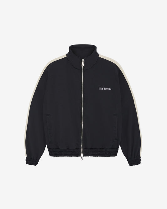 Cole Buxton | Hand Embroidery Track Jacket | Mens | Vintage Black