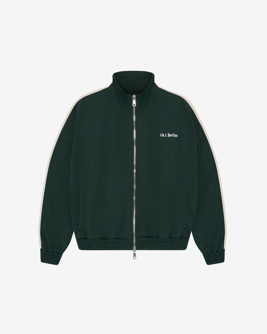 Cole Buxton | Hand Embroidery Track Jacket | Mens | Forest Green
