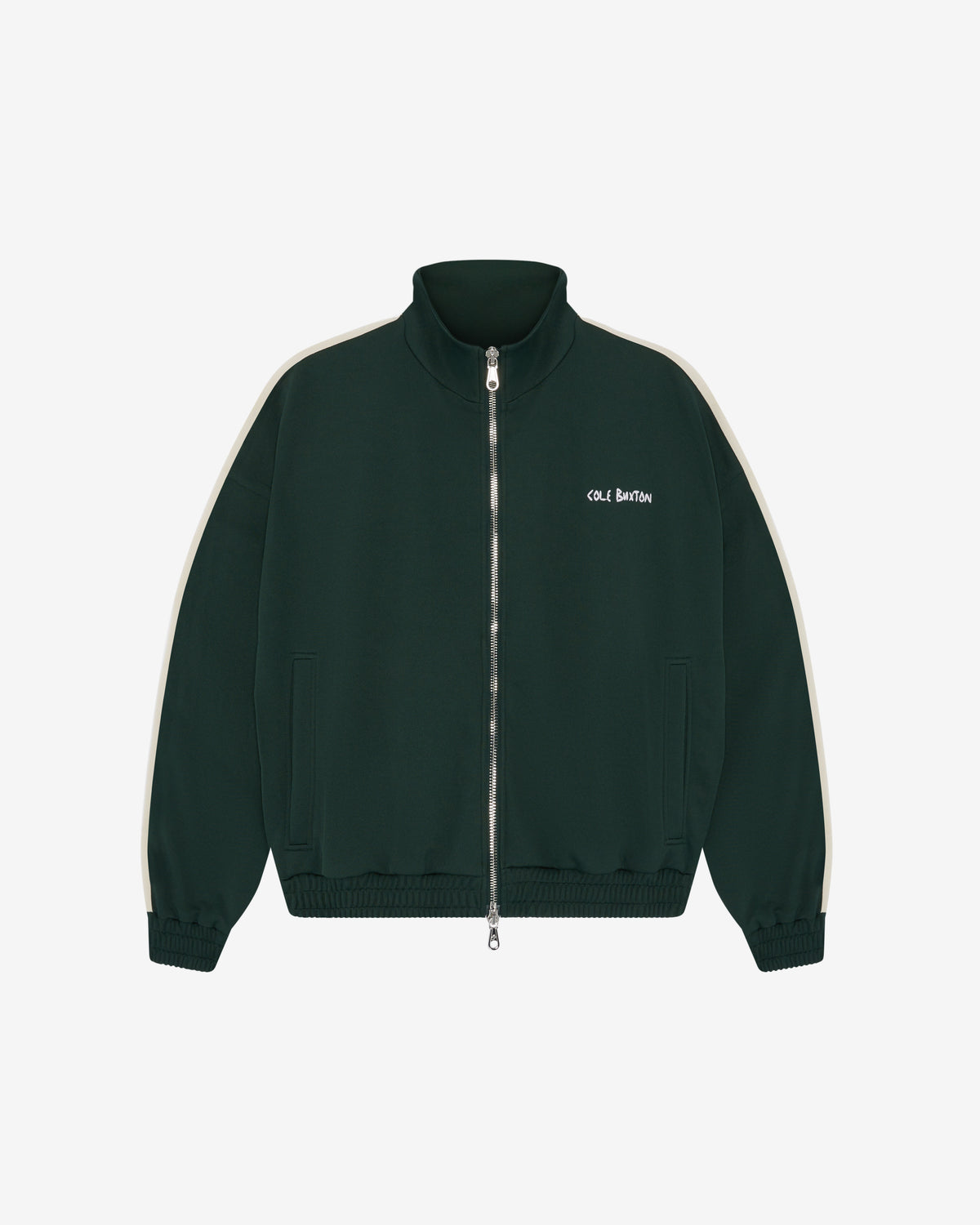 Cole Buxton | Hand Embroidery Track Jacket | Mens | Forest Green