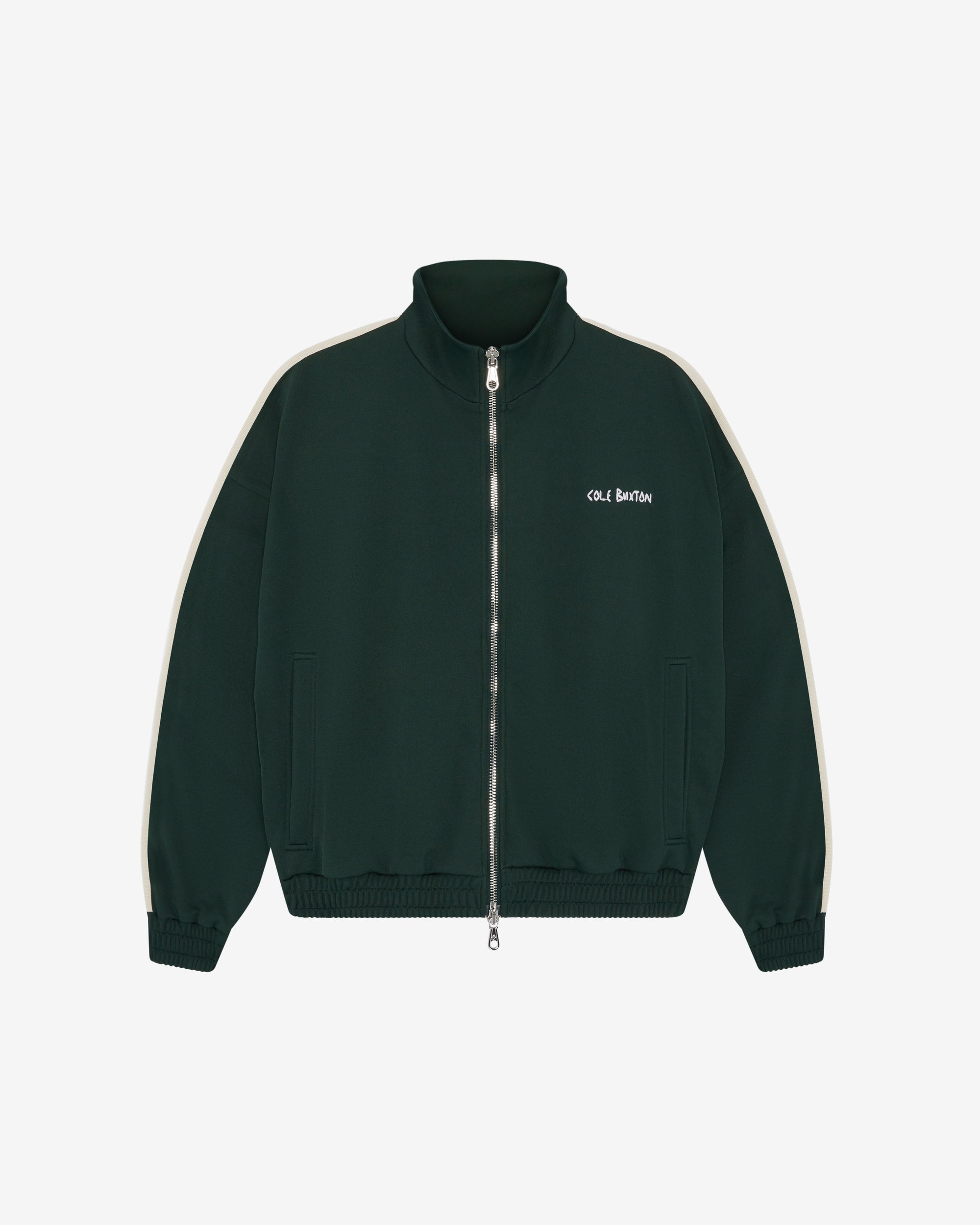 Cole Buxton | Hand Embroidery Track Jacket | Mens | Forest Green