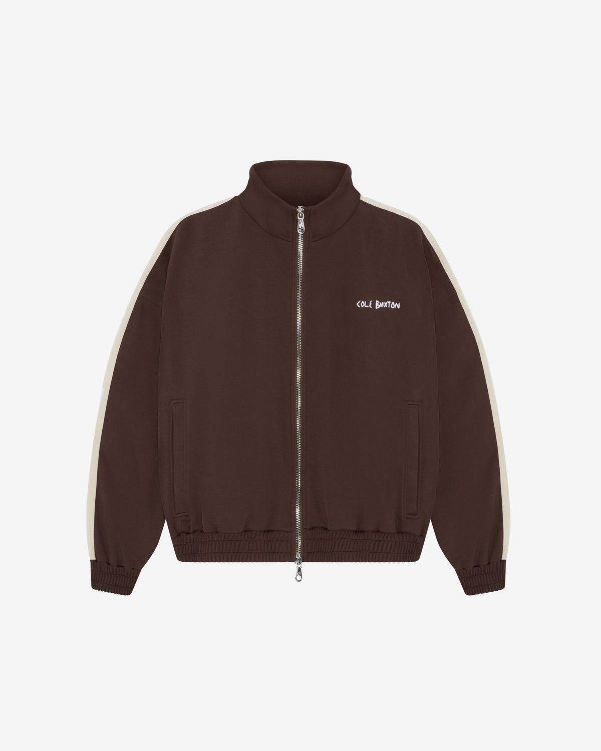 Cole Buxton | Hand Embroidery Track Jacket | Mens | Brown