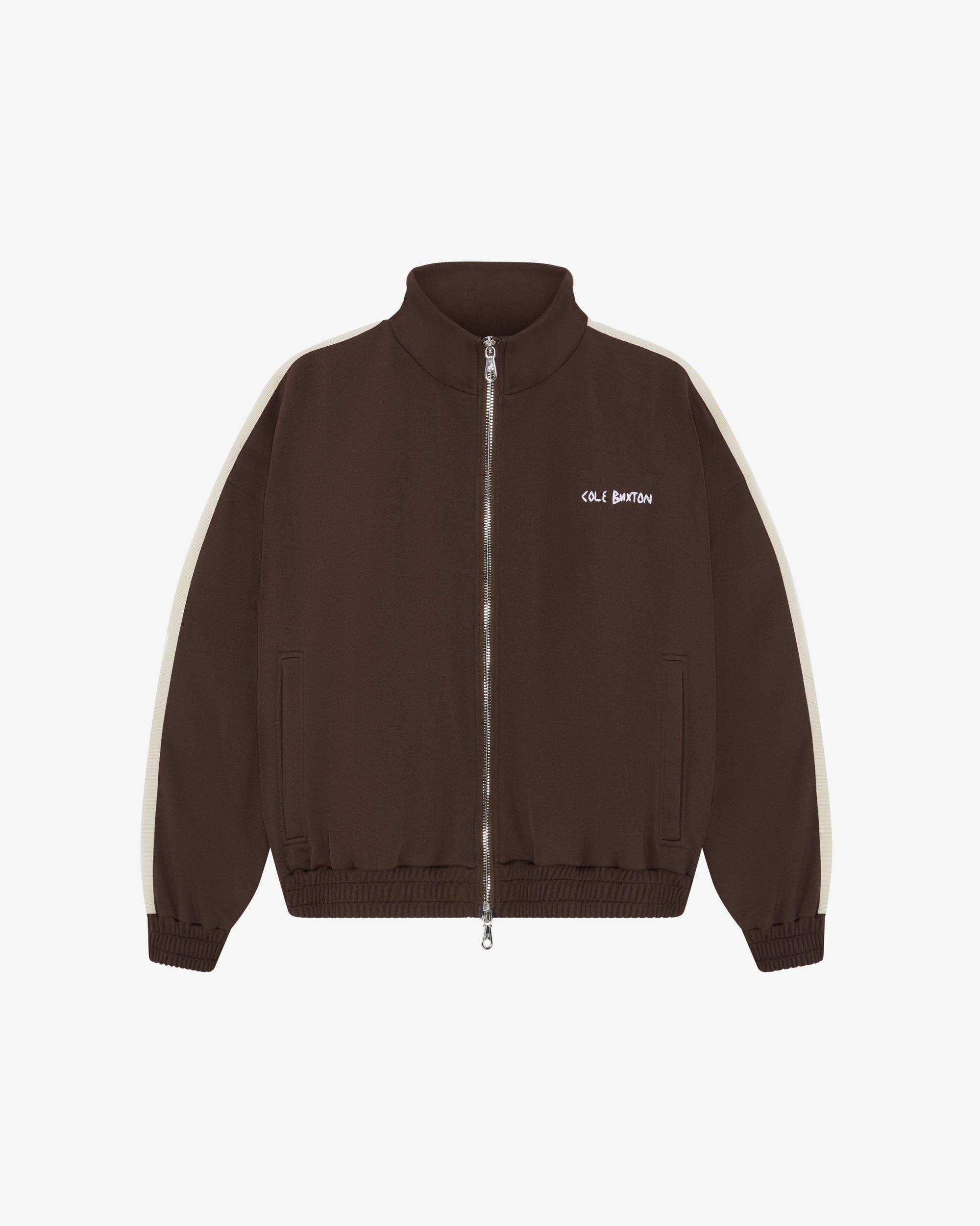 Cole Buxton | Hand Embroidery Track Jacket | Mens | Brown