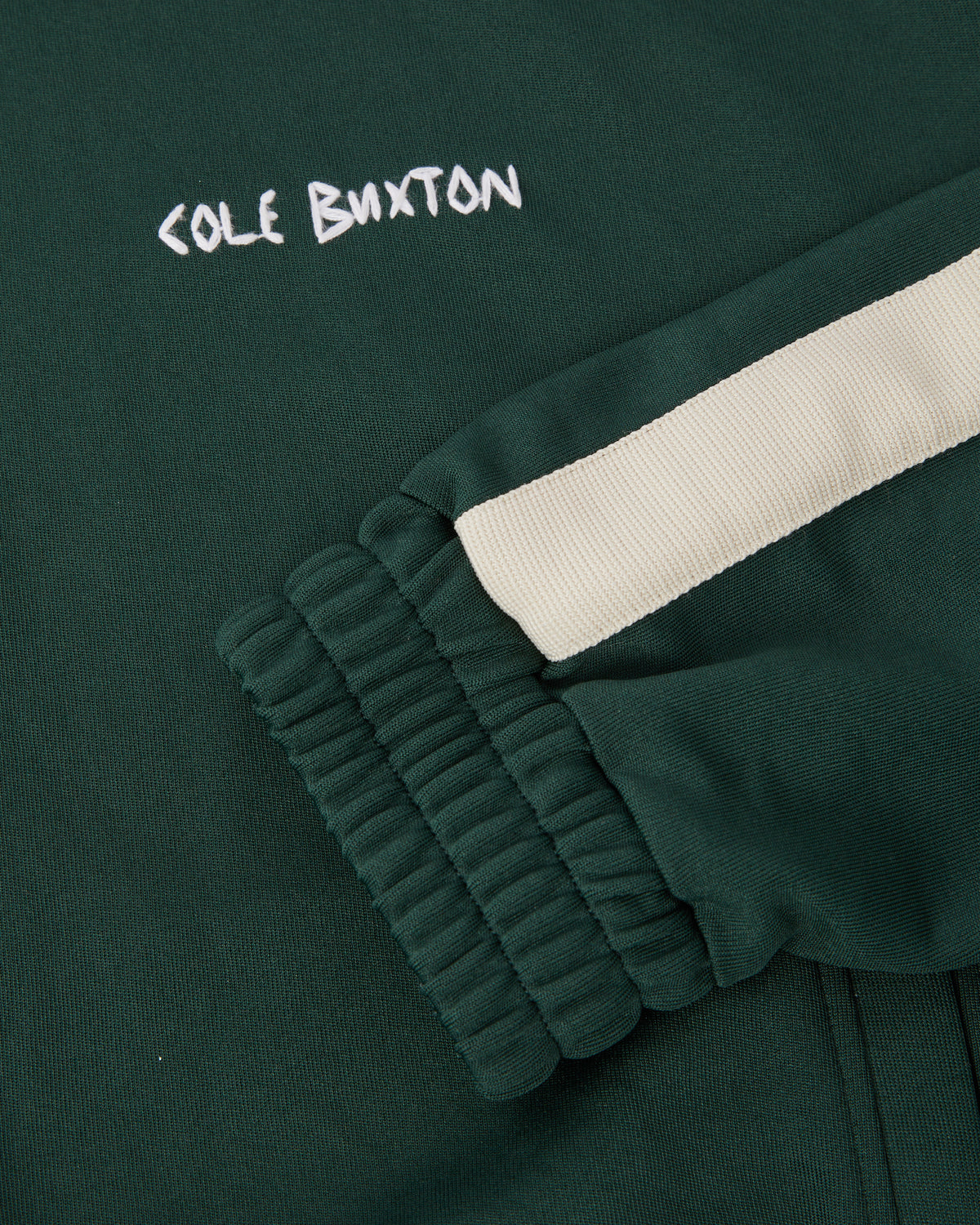 Cole Buxton | Hand Embroidery Track Jacket | Mens | Forest Green