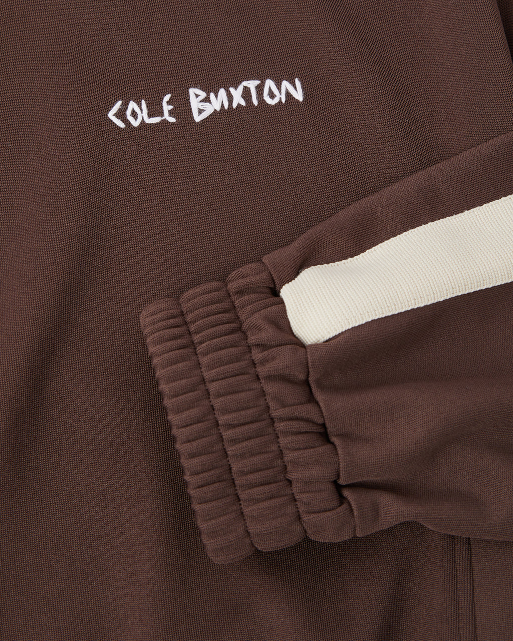 Cole Buxton | Hand Embroidery Track Jacket | Mens | Brown
