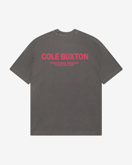 Cole Buxton | Cb Sportswear T-Shirt | Mens | Og Washed Black/Pink
