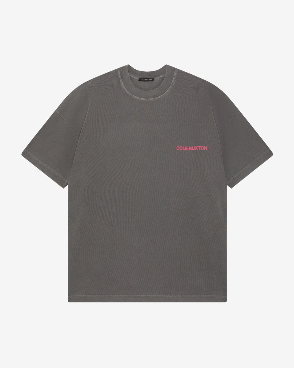 Cole Buxton | Cb Sportswear T-Shirt | Mens | Og Washed Black/Pink
