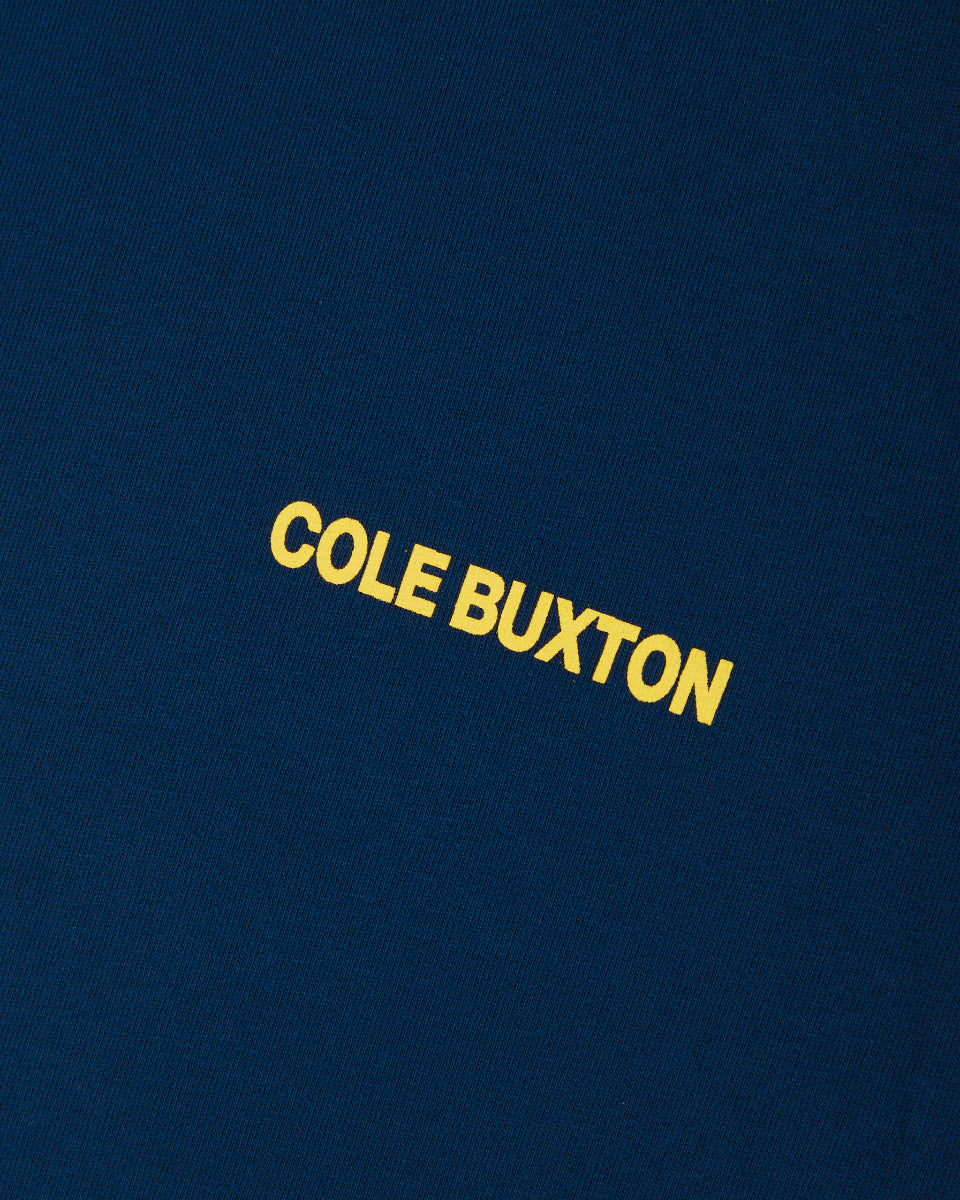 Cole Buxton | Cb Sportswear T-Shirt | Mens | Navy/Yellow