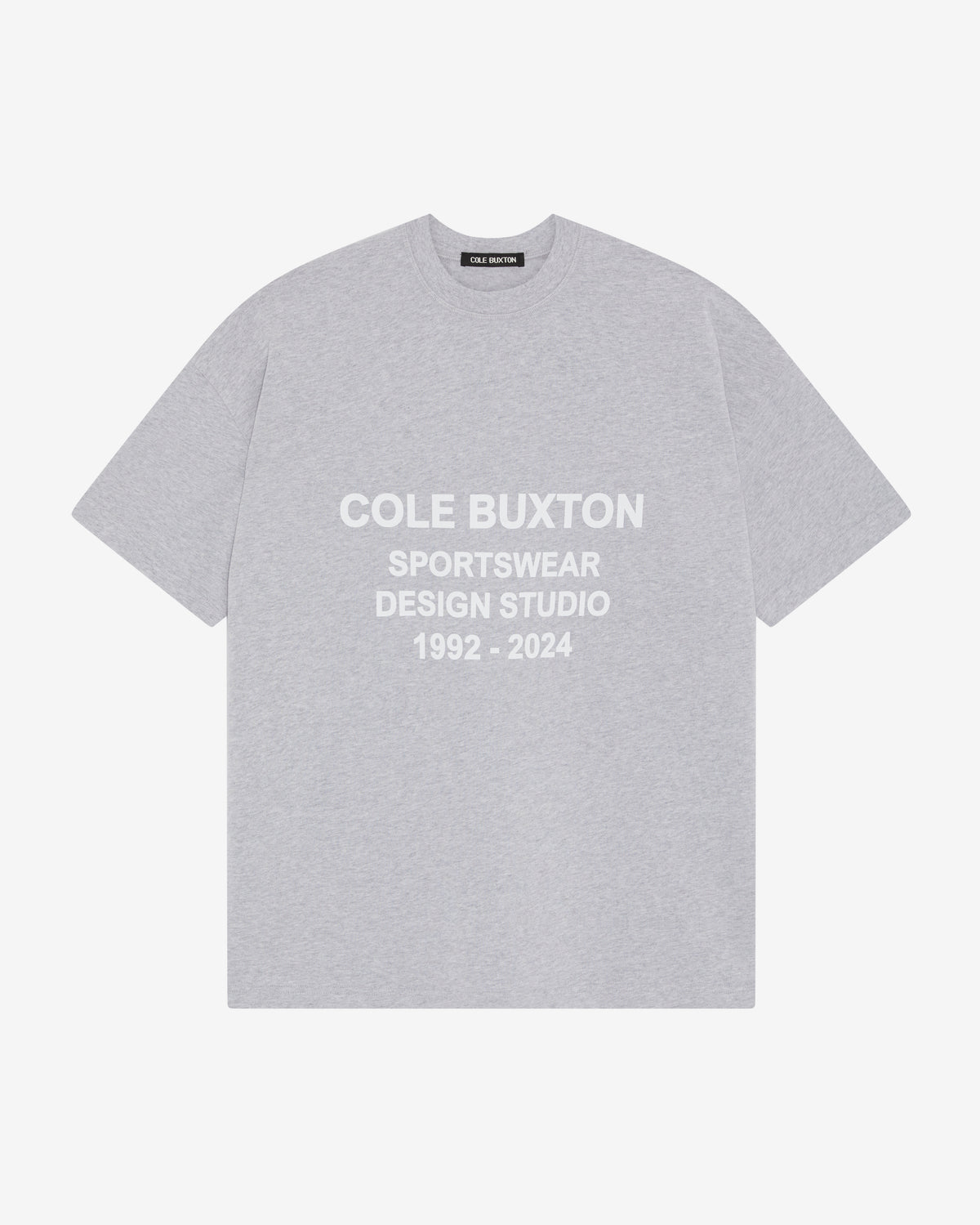 Cole Buxton | Design Studio T-Shirt | Mens | Light Grey Marl