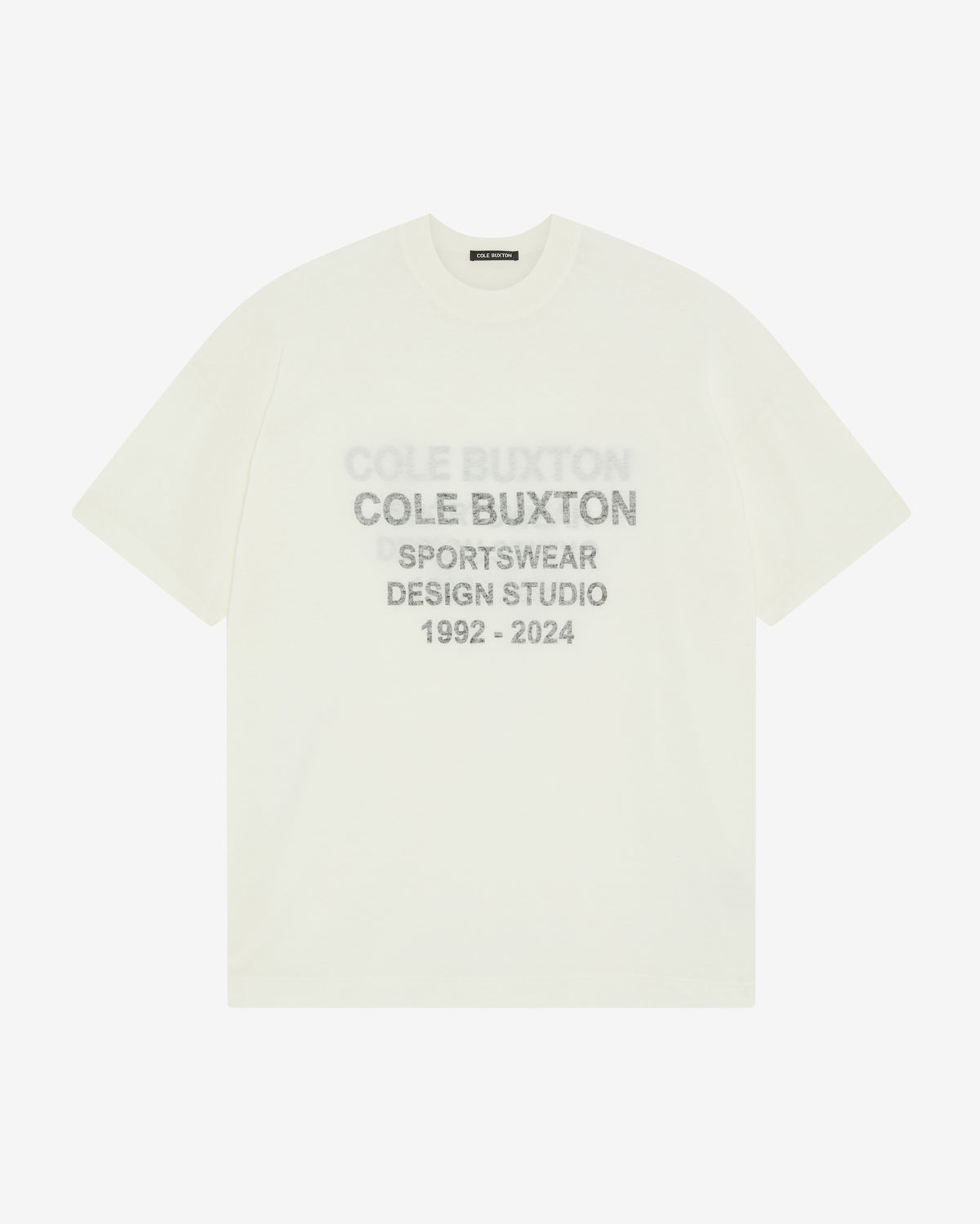 Cole Buxton | Inside Out Logo T-Shirt | Mens | Vintage White