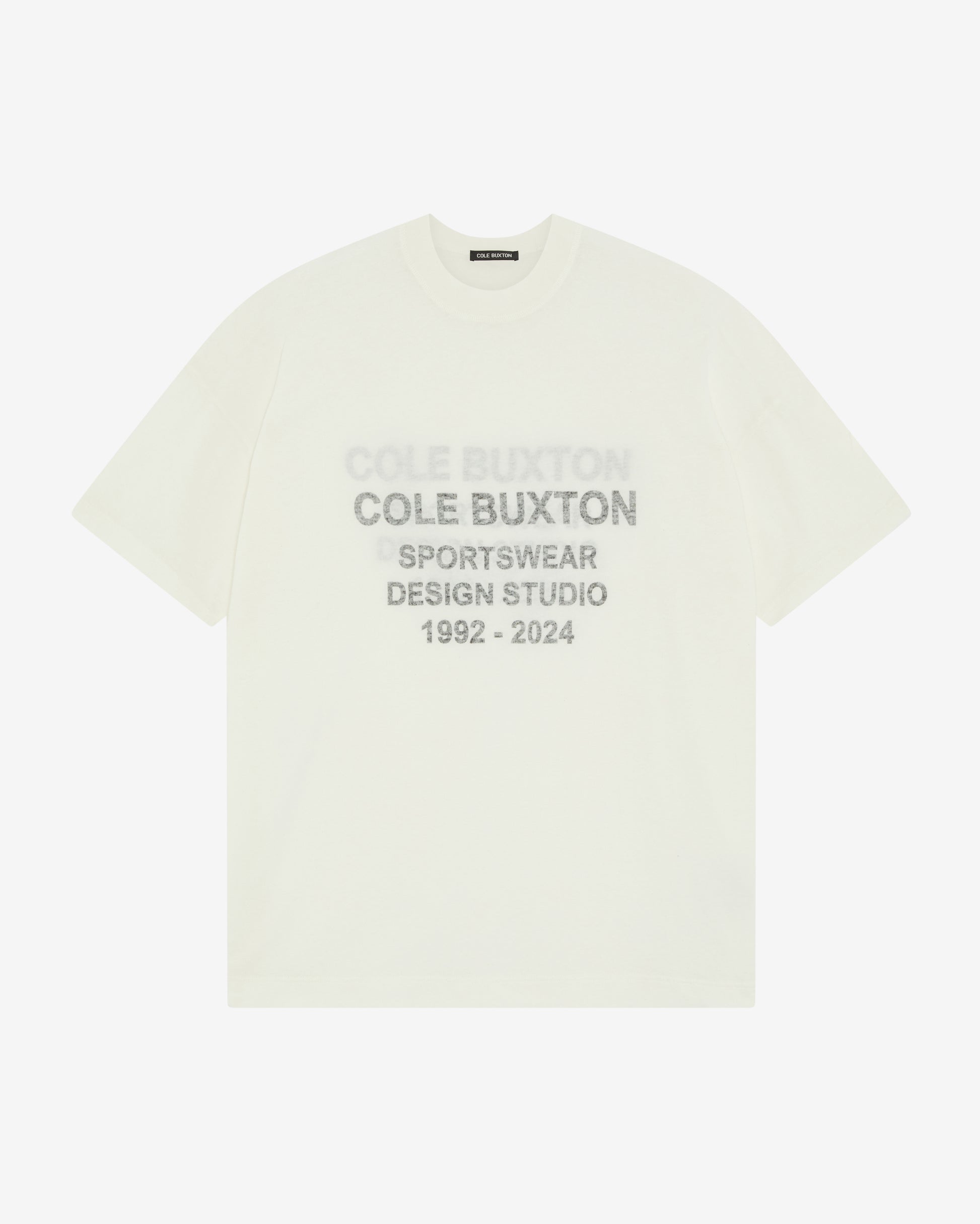 Cole Buxton | Inside Out Logo T-Shirt | Mens | Vintage White