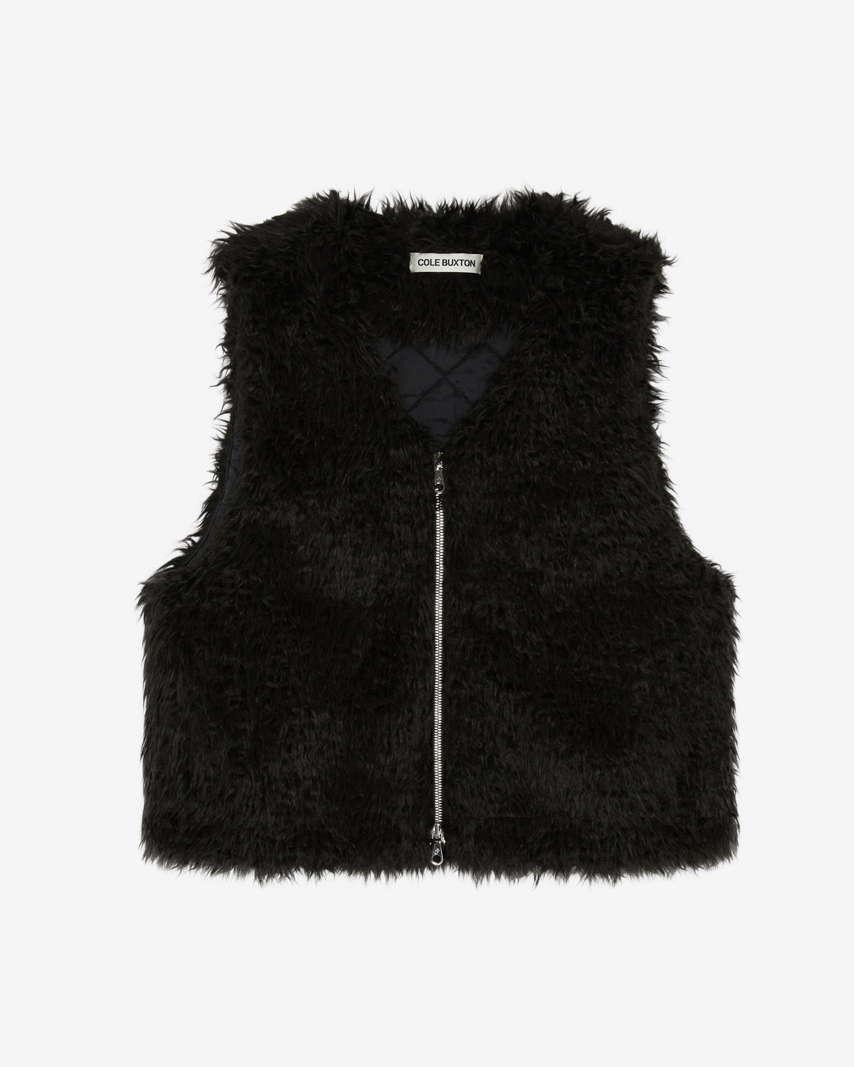 Cole Buxton | Mohair Gilet | Mens | Black