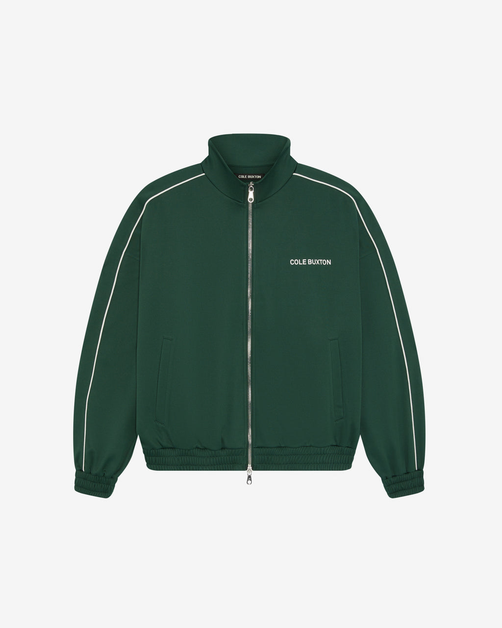 Cole Buxton | Piped Track Jacket | Mens | Forest Green