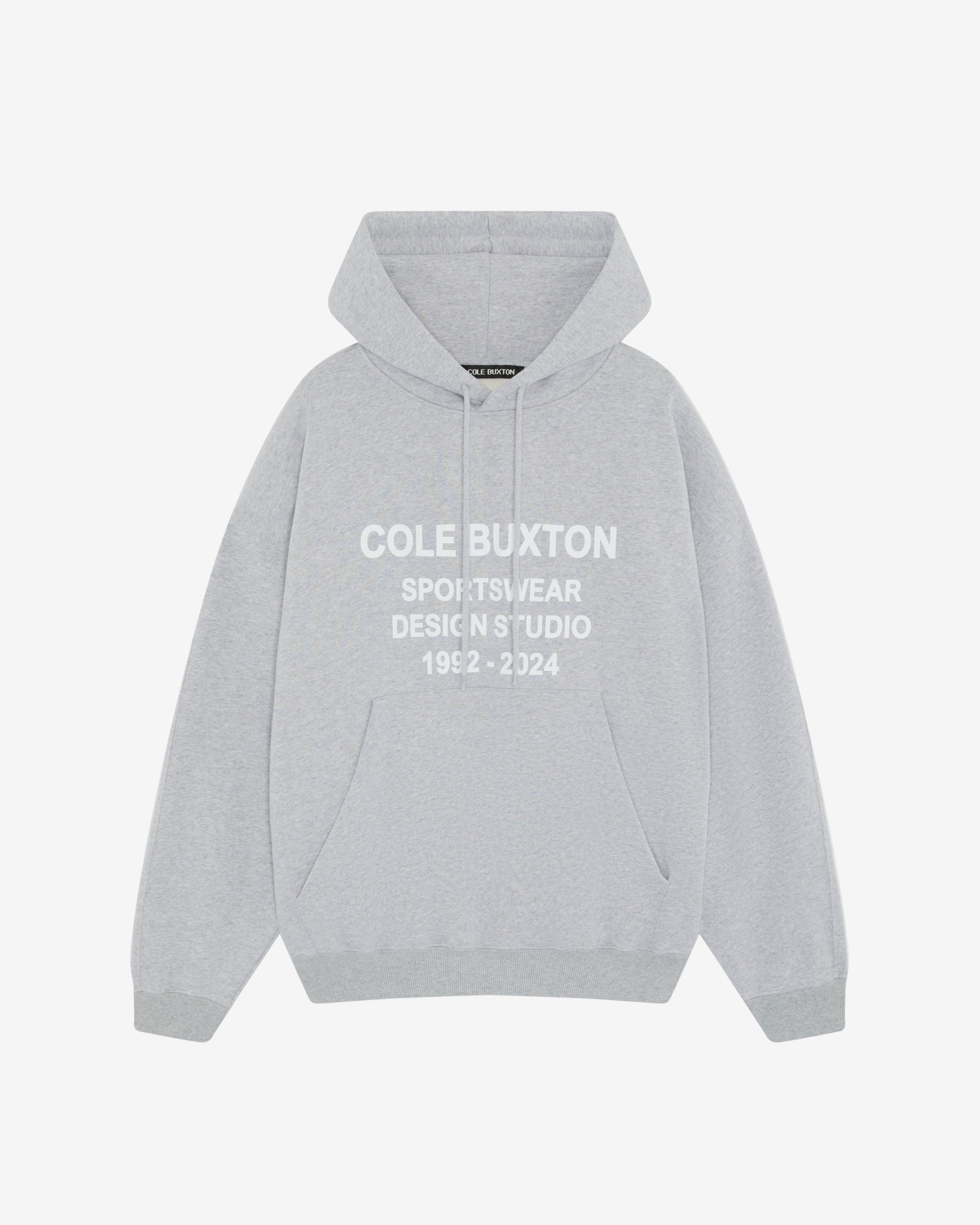 Cole Buxton | Design Studio Hoodie | Mens | Light Grey Marl