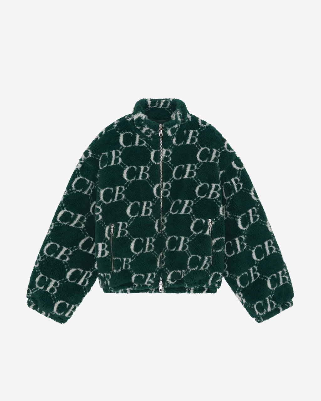 Cole Buxton | Cb Monogram Fleece | Mens | Forest Green