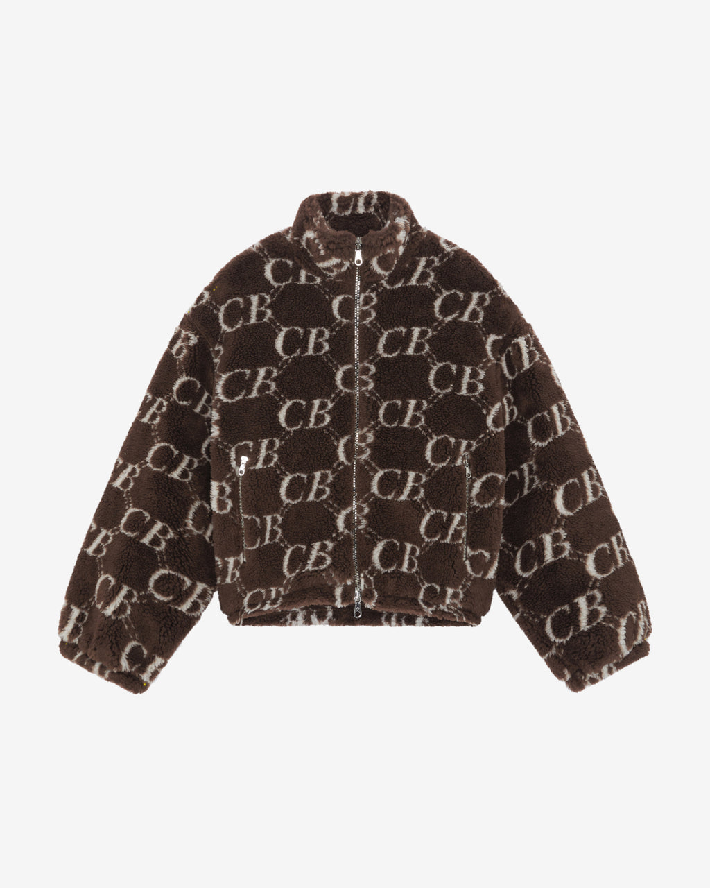 Cole Buxton | Cb Monogram Fleece | Mens | Brown