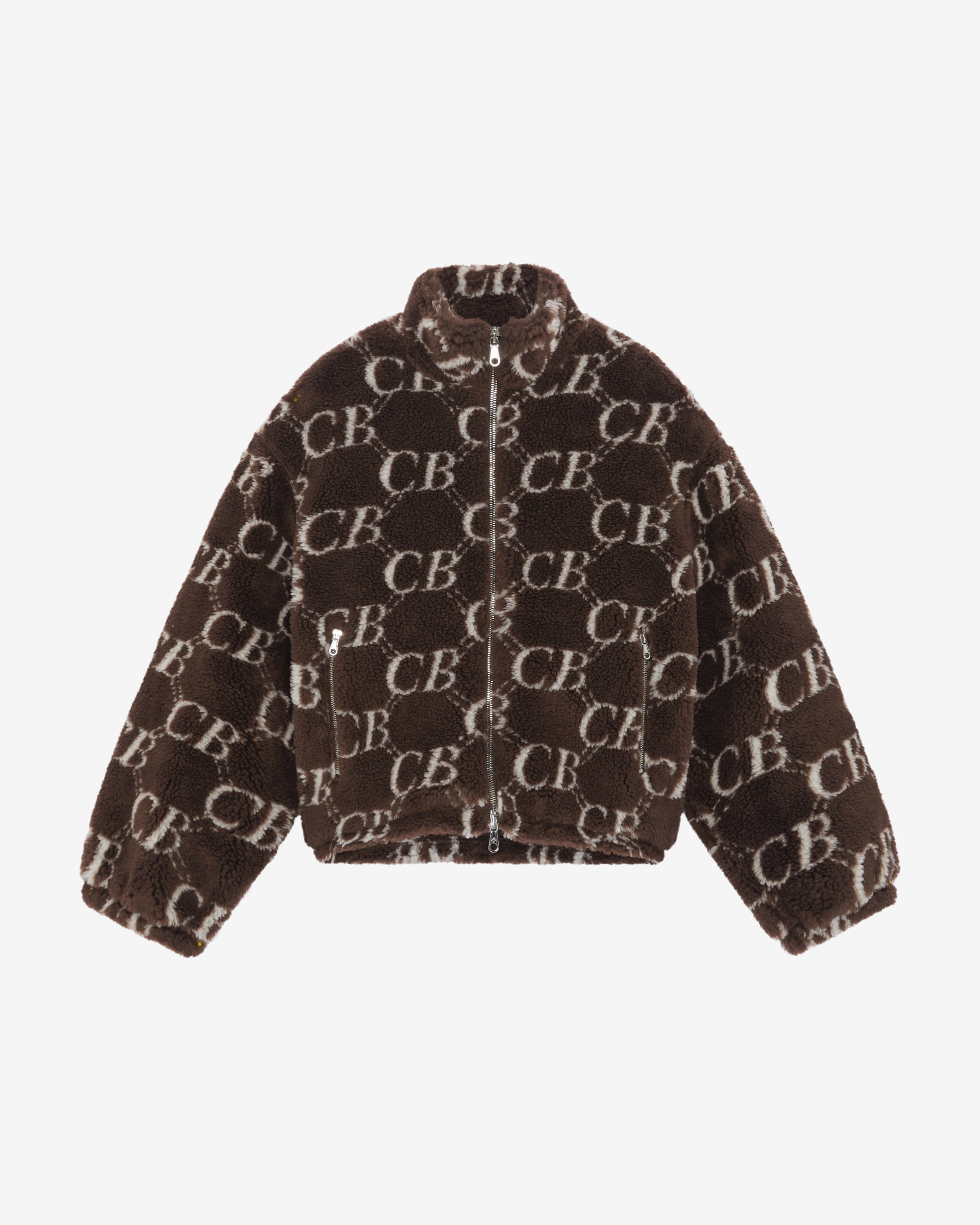 Cole Buxton | Cb Monogram Fleece | Mens | Brown