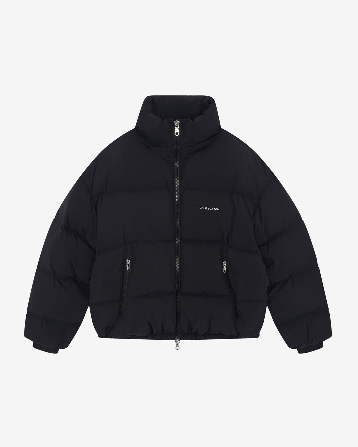 Cole Buxton | Cropped Logo Puffer | Mens | Black