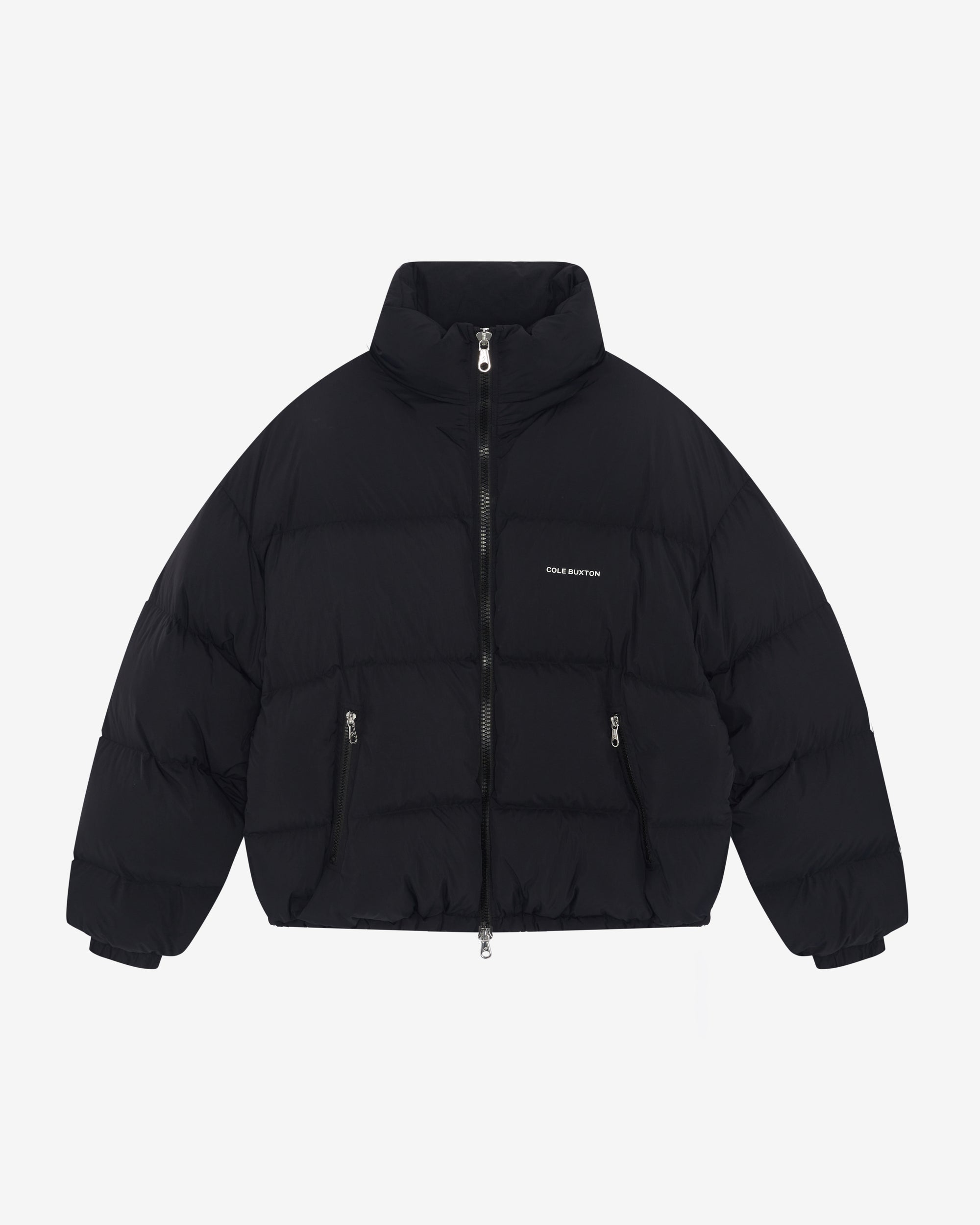 Cole Buxton | Cropped Logo Puffer | Mens | Black