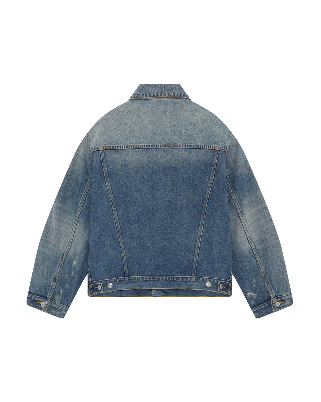Cole Buxton | Pleated Denim Jacket | Mens | Blue