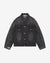 Cole Buxton | Pleated Denim Jacket | Mens | Black