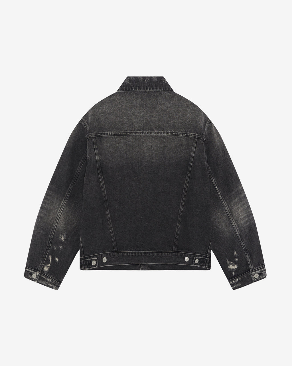 Cole Buxton | Pleated Denim Jacket | Mens | Black