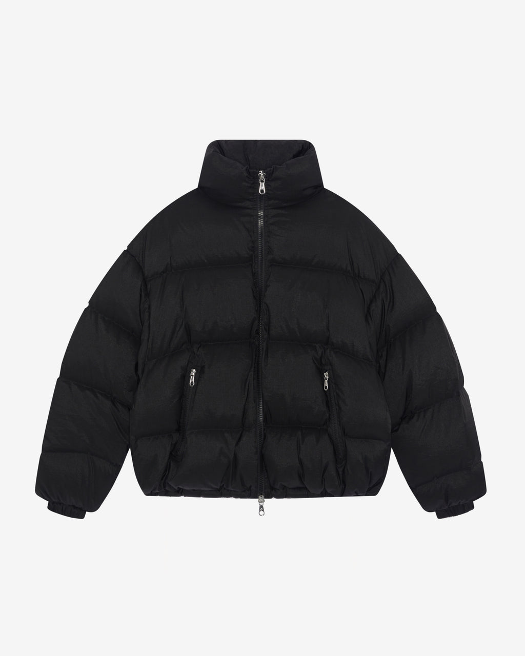 Cole Buxton | Cropped Nylon Ripstop Puffer | Mens | Black