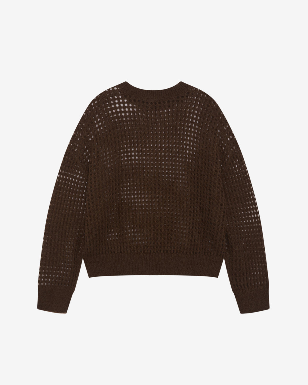 Cole Buxton | Open Weave Knit Sweatshirt | Mens | Brown