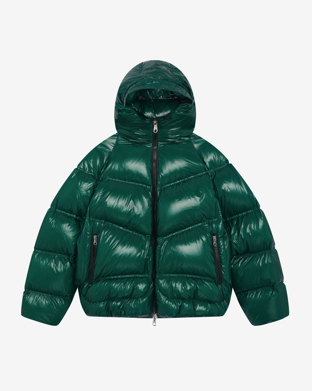 Cole Buxton | Hooded Insulated Jacket | Mens | Bottle Green