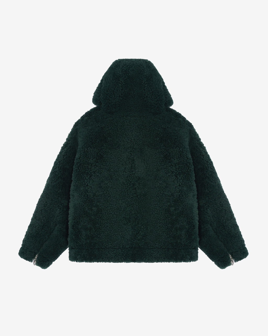Cole Buxton | Cb Hooded Shearling Jacket | Mens | Forest Green