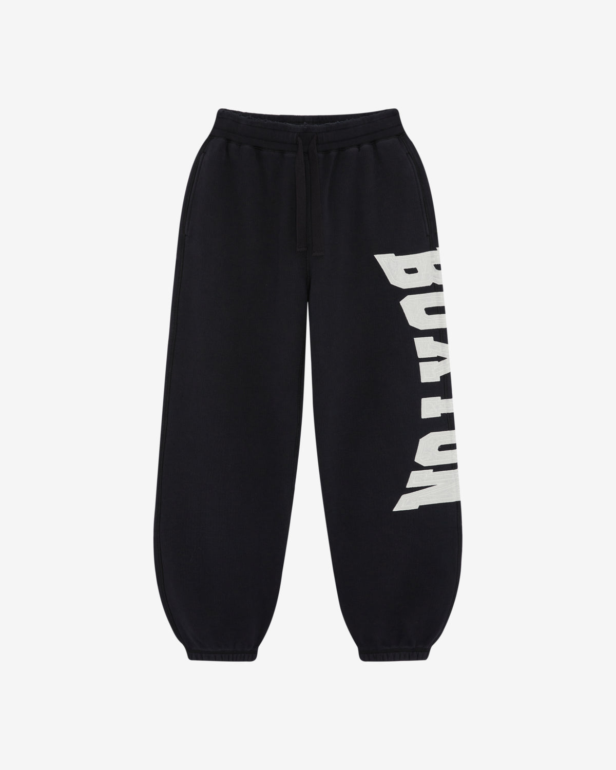 Cole Buxton | Distressed Applique Sweatpants | Mens | Black