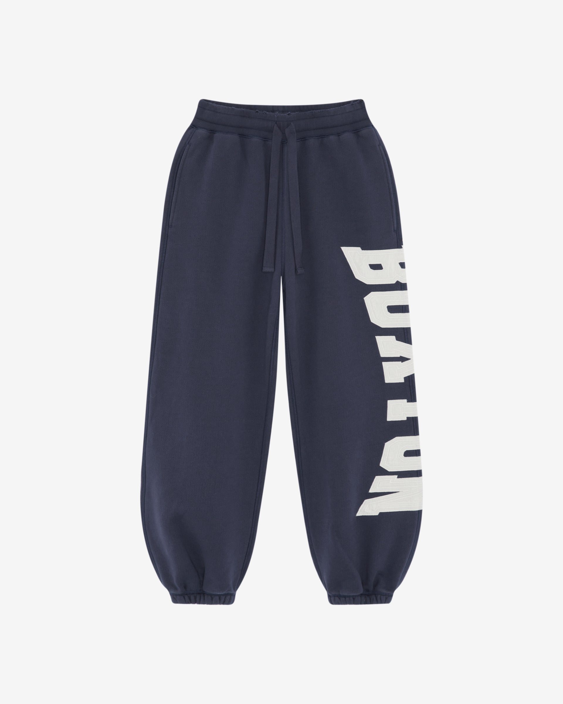 Cole Buxton | Distressed Applique Sweatpants | Mens | Navy
