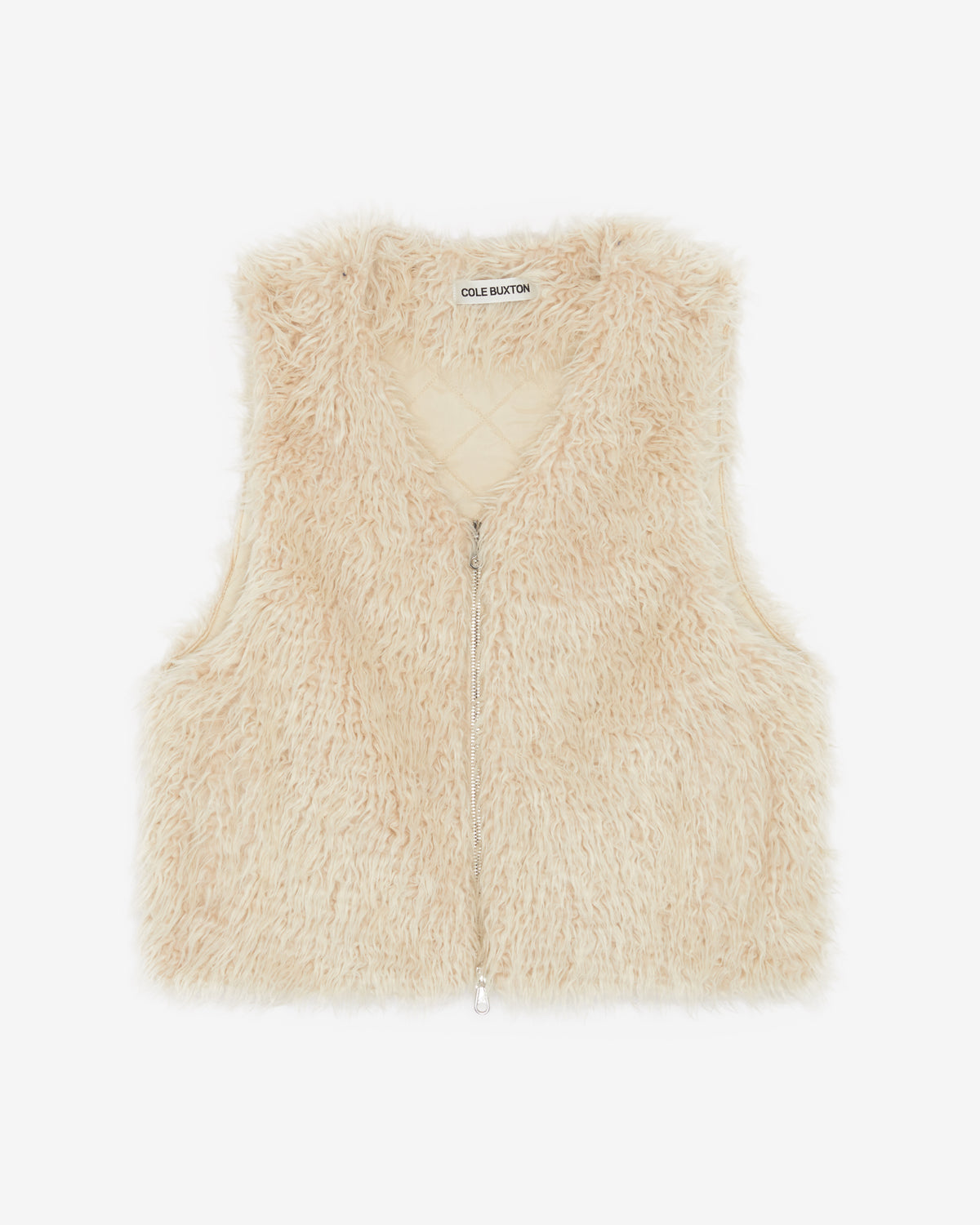 Cole Buxton | Mohair Gilet | Mens | Vintage White
