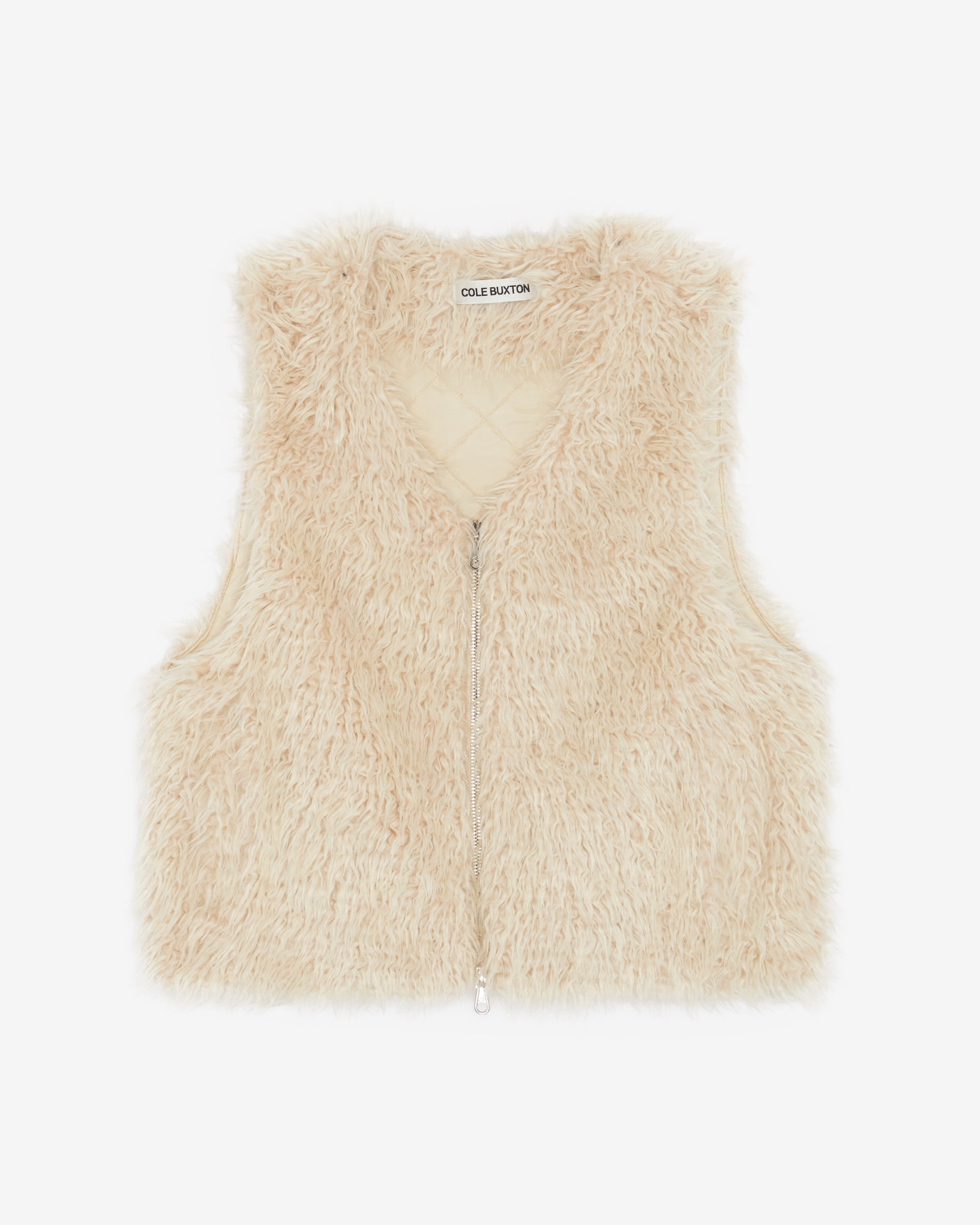 Cole Buxton | Mohair Gilet | Mens | Vintage White