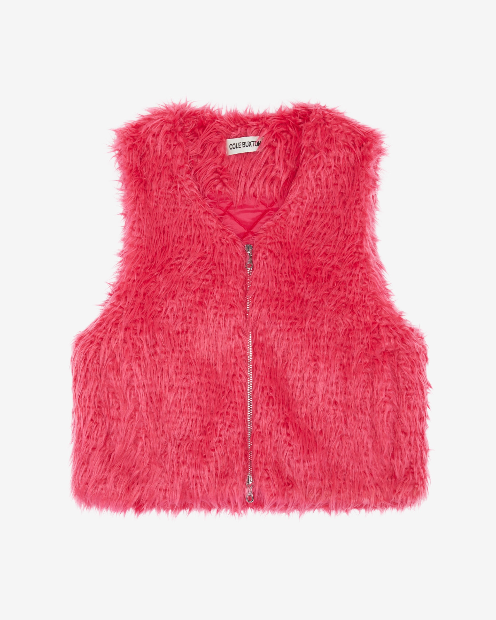 Cole Buxton | Mohair Gilet | Mens | Pink
