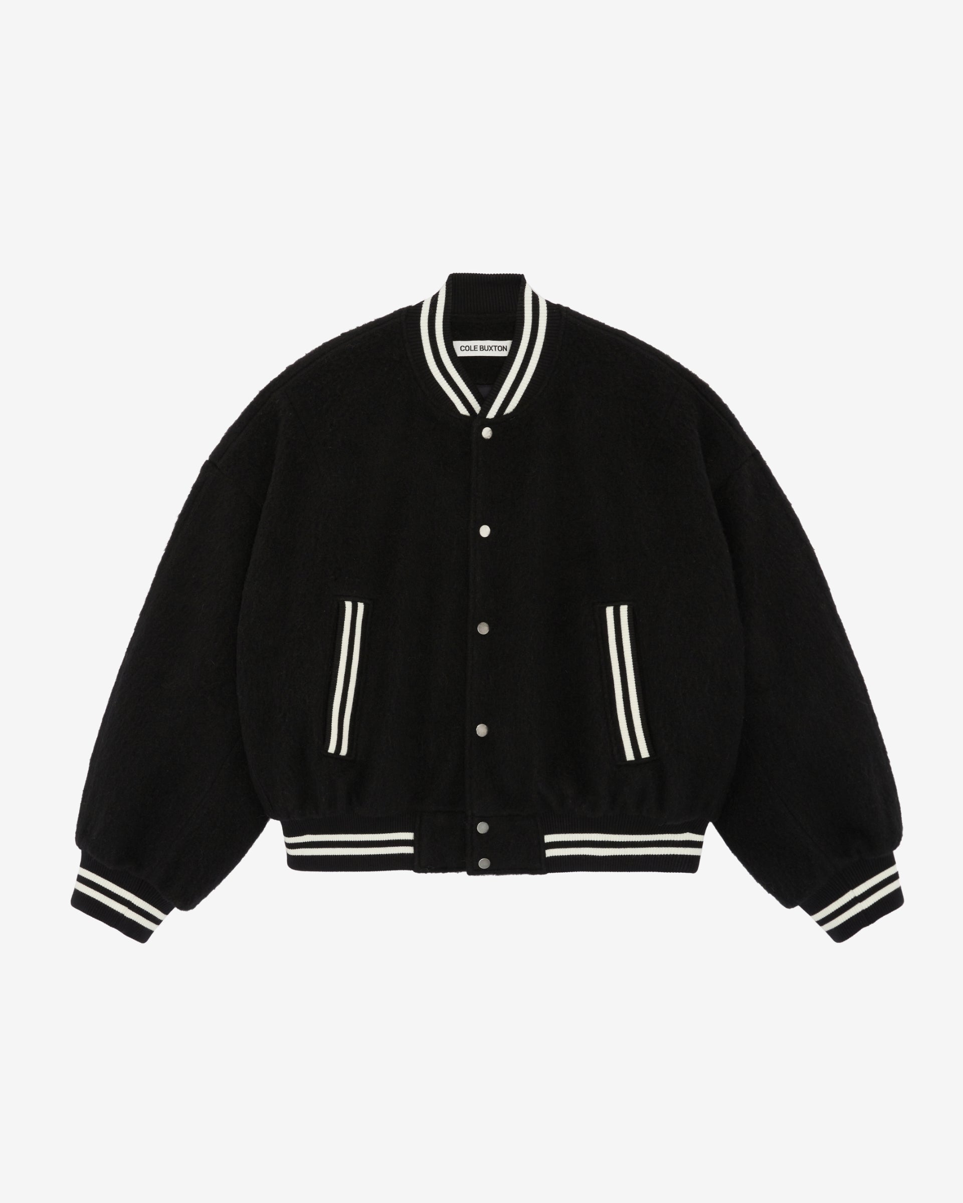 Cole Buxton | Wool Bomber | Mens | Black